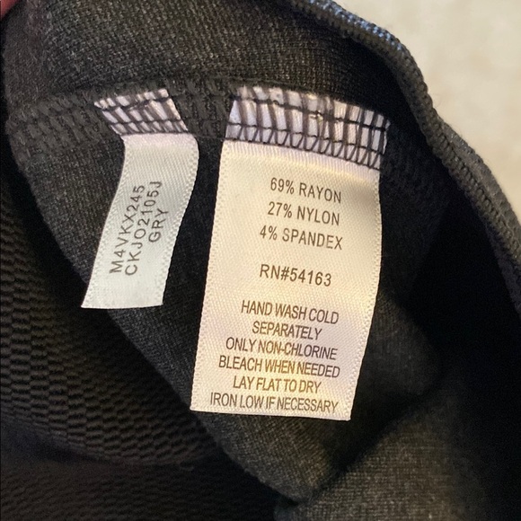 CALVIN KLEIN POWER STRETCH CHARCOAL GREY LEGGINGS - Picture 9 of 9